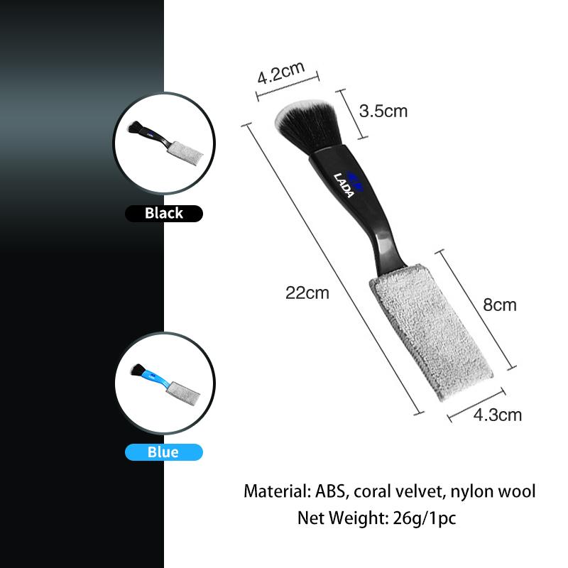 Car gadgets Vent Cleaning Brush with Dual Ended Design For Lada Vesta Niva Samara Kalina Largus Priora Xray Granta