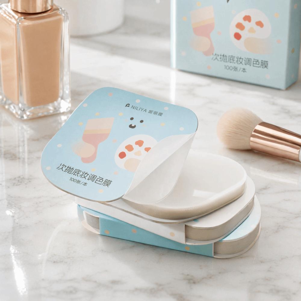 Portable Makeup Color Mixing Paper No-wash Makeup Color Mixing Tools  Makeup Accessories