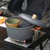 1 Pot Portable Stew And Boil Pot 7.5L For Camping And Picnics For Stewing And Boiling During Outdoor ActivitiesAluminum Dual Use