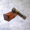 Brass Kaleidoscope with Leather Case  Optical Toy, Collectible Telescope Gift for Kids Adults