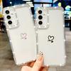 Simple Hearts Soft Case For Samsung Galaxy A56 A55 A54 A36 A35 A25 A15 A16 A53 5G S24 Ultra S25 Edge S23 FE Diamond Phone Cover