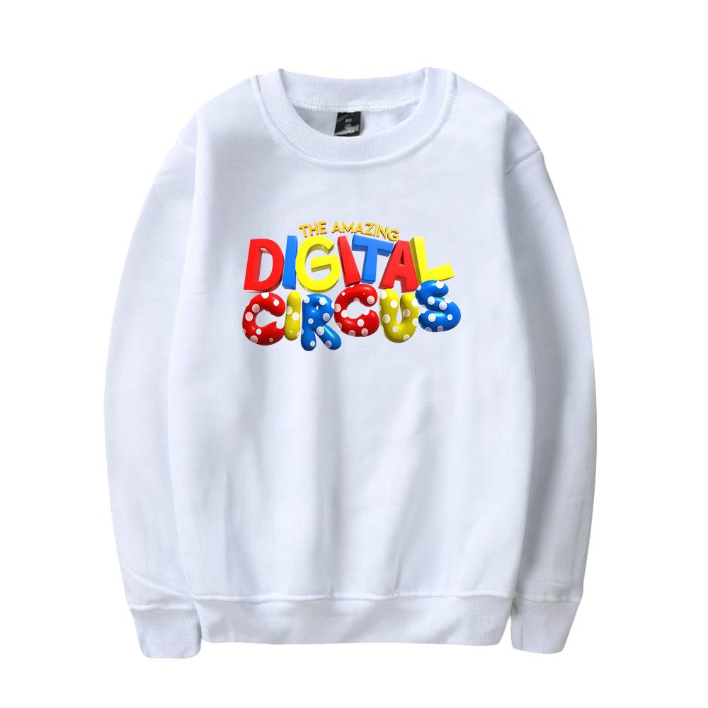 Men's The Amazing Digital Circus Print Hoodies Round Neck Hooded Sweatshirts Man Travel Pullover Male Top Streetwear Outdoor Tracksuit