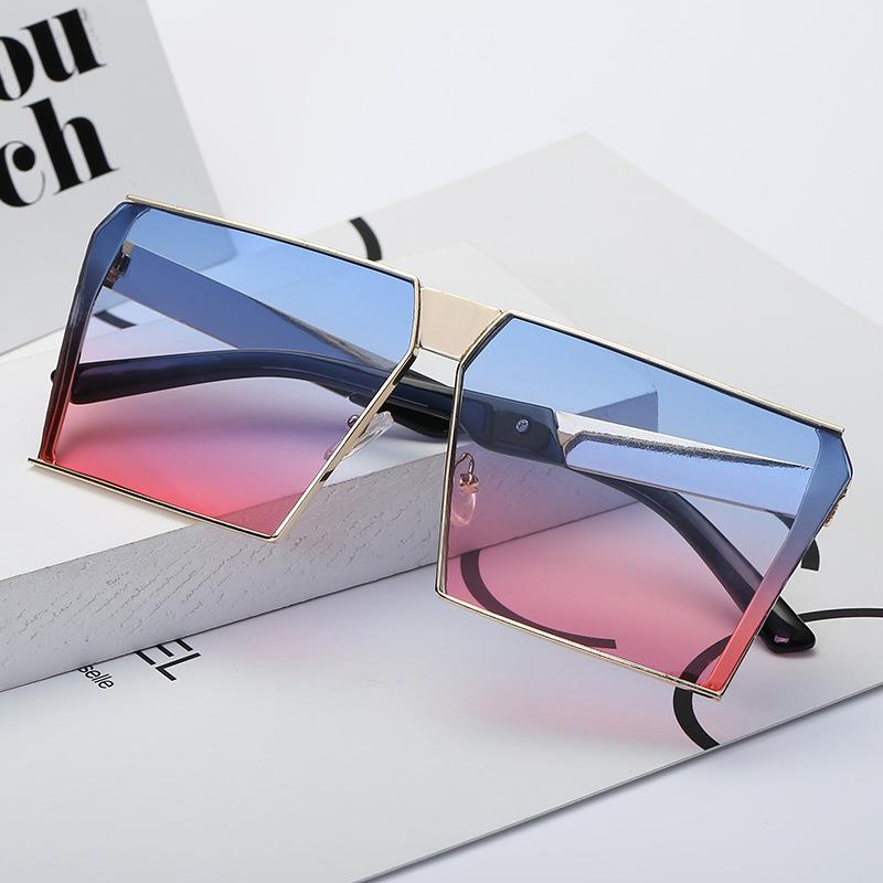 Women's Sunglasses Fashion Square Ocean Sunglasses Street Shoot Sunglasses