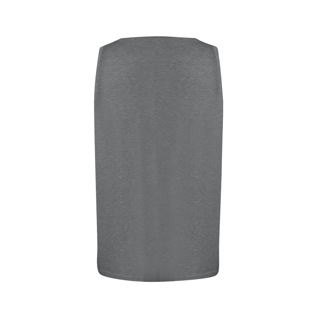 Summer Women's V-Neck Sleeveless Cuff Color Pocket Casual Street T-Shirt Top Vest