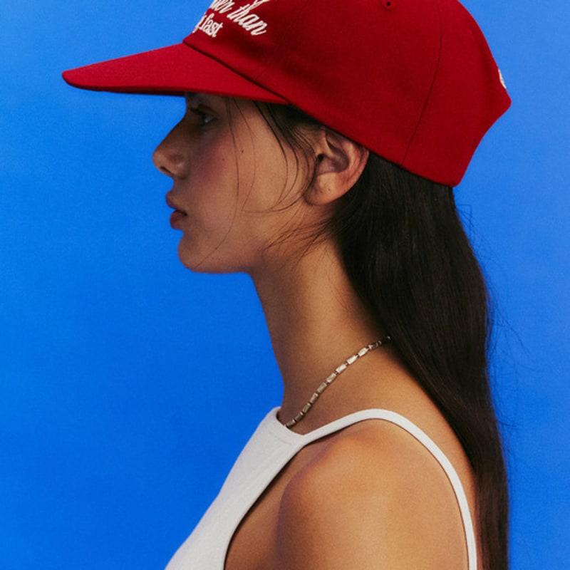 MENASOO RUNNING SLOWLY COTTON CAP_RED