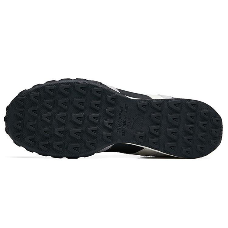 New Anta Cushioned Anti-Slip Wear-Resistant Breathable Lightweight Low-Top Casual Shoes Men's Black Gray White 112238856-6