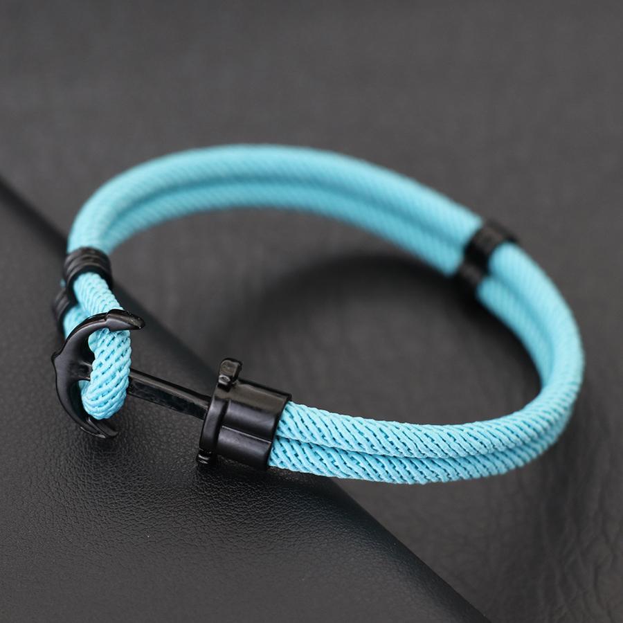 Noter Unique Mens String Bracelet Grade A 4mm Rope Nautical Anchor Braclet Pulseria Hombre Perfect Gift For Him Heren Armbanden