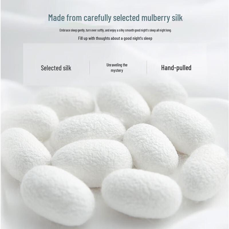 Jiuzhulu Luksusowa Pikowana Kołdra Zimowa z Żakardu Jedwabiu Morwowego