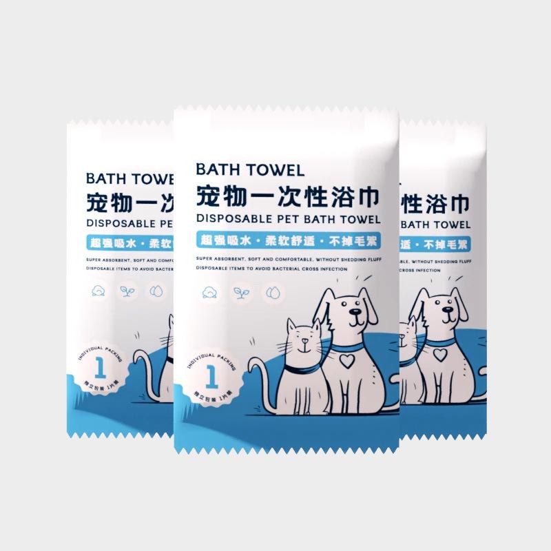 Pet Disposable Bath Towels, Large-sized Dog Absorbent Towels, Soft and Comfortable Cat Bath Towels