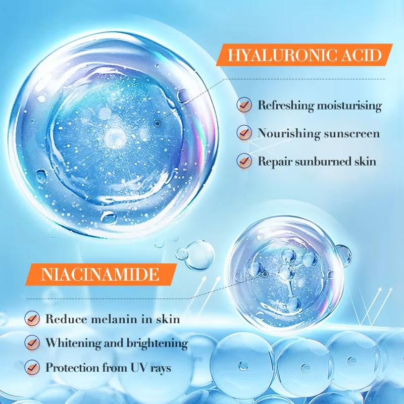 SPF 60 Whitening and Sunseree Serum Langvarig UV-beskytter Sunblock Moisturizing Anti-aging Repair Hudbeskyttende essens