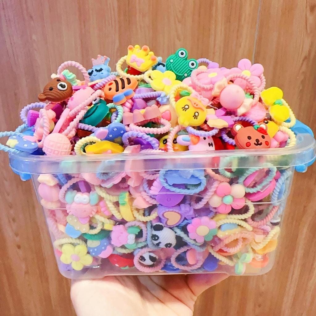 2025 Cute No-Damage Rubber Hair Ties for Kids