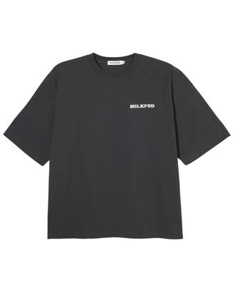 Milkfed Casual FLOWER TEE Charcoal S/S Women's
