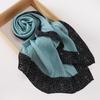 New women's bag head printed yarn scarf, Malaysian wrinkled splicing fashion package headscarf