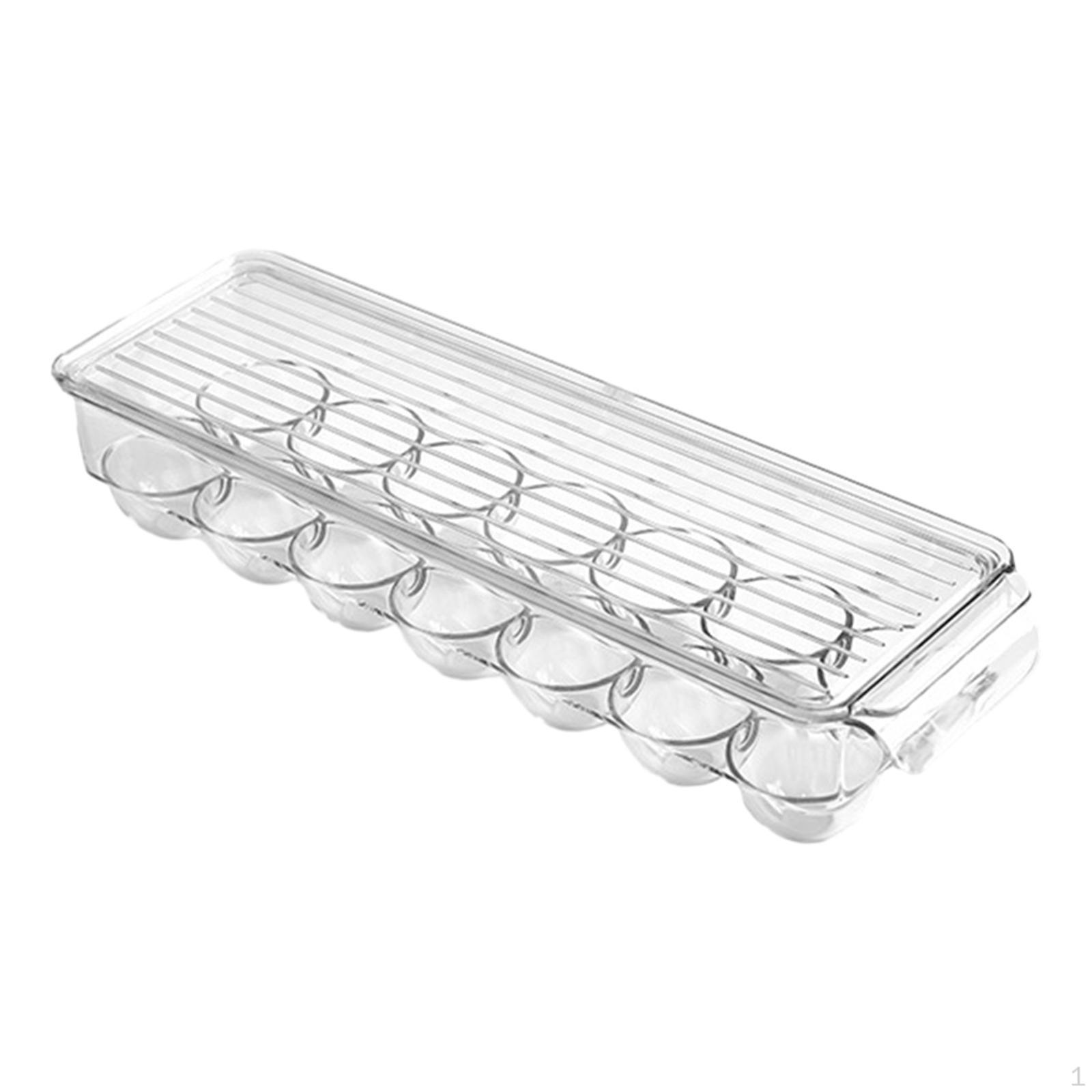 Egg Holder for Refrigerator Organizer Fridge Eggs Organizers Tray 14 grids