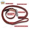 Heavy Duty Genuine Leather Braided Dog Leash Durable Training Walking Lead for German Shepherd Medium Large Dogs Pet Supplies