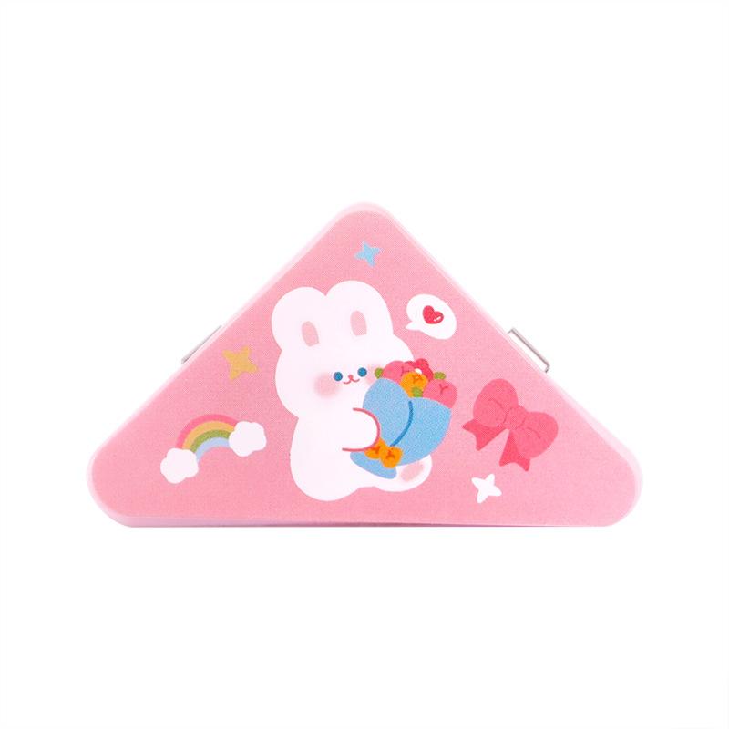 Office School Supplies Multifunctional Cartoon Color Corner Clip Student Cute Pp Note Test Paper Information Storage Triangle
