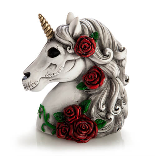 Decorative Money Bank (Unicorn Candy Skull)
