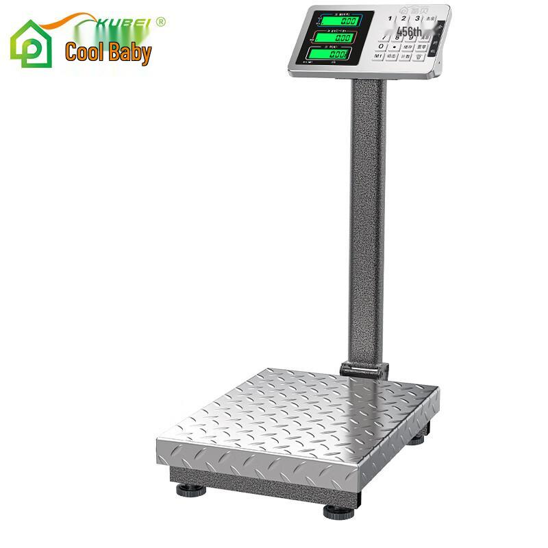 Kubei Commercial Foldable Stainless Steel Electronic Platform Scale