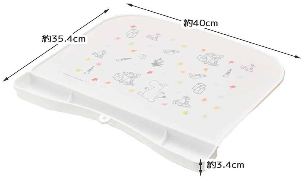 Skater Silicone Meal Mat, Moomin Star Design, 400x354x34mm (SBMT1-A)