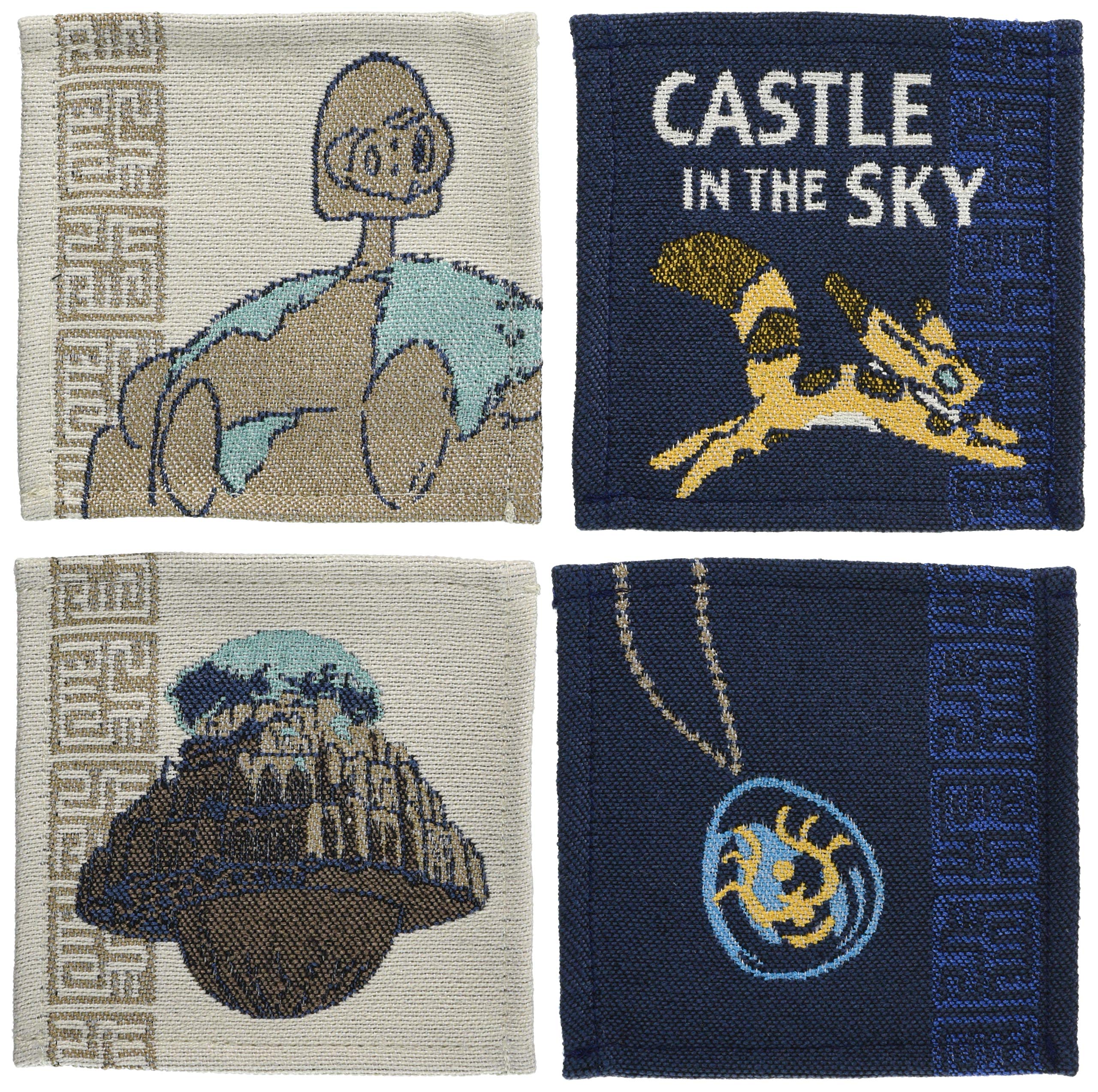

Marushin Coaster Ghibli Castle in the Sky H10 x W10cm Laputa Coaster Set of 4 Different Designs 1165031900 Laputa