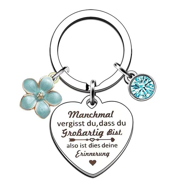 

Pendant Gift Mothers Day Gift Stainless Steel Keychain Stainless Steel Keychain for Mothers Day and Fathers Day Backpack Bag Pendant 3*3CM