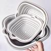 2/6/8Pcs Kitchen Sink Vegetable Drainer Fruit Basket For Fruit Washing Plastic Basin Vegetable Washing Basin Drain Basket Basin