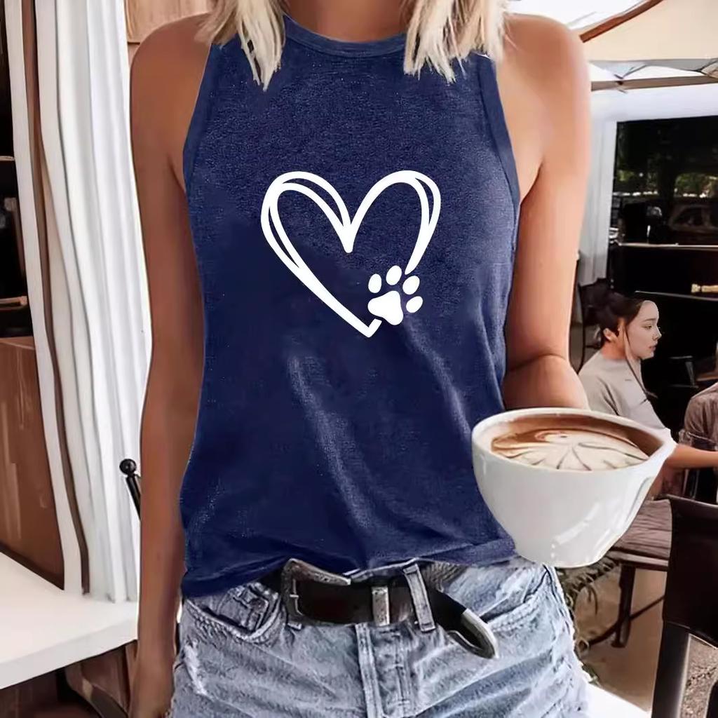 Round-neck Women's Vest for Spring and Summer Casual Wear