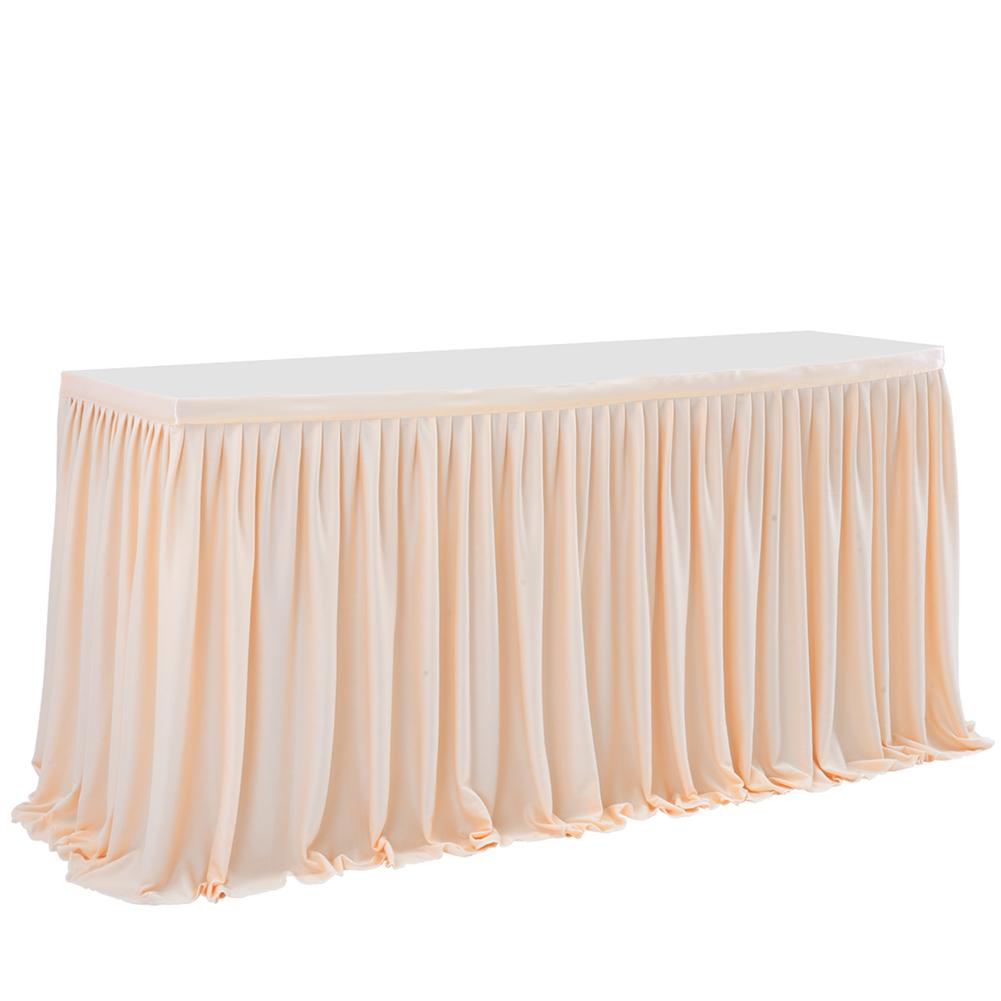 Tulle Table Skirt Pleated Ruffle Tablecloth For Wedding Decoration Birthday Party Baby Shower Tutu Veil Dining Table Decoration