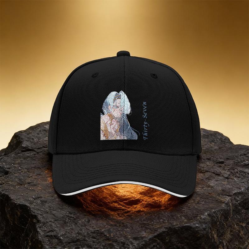 Blue-Haired Girl Anime Character Hat, Unisex Printed Baseball Cap Sandwich Duckbill Cap Sports Hat Suitable for Daily Co