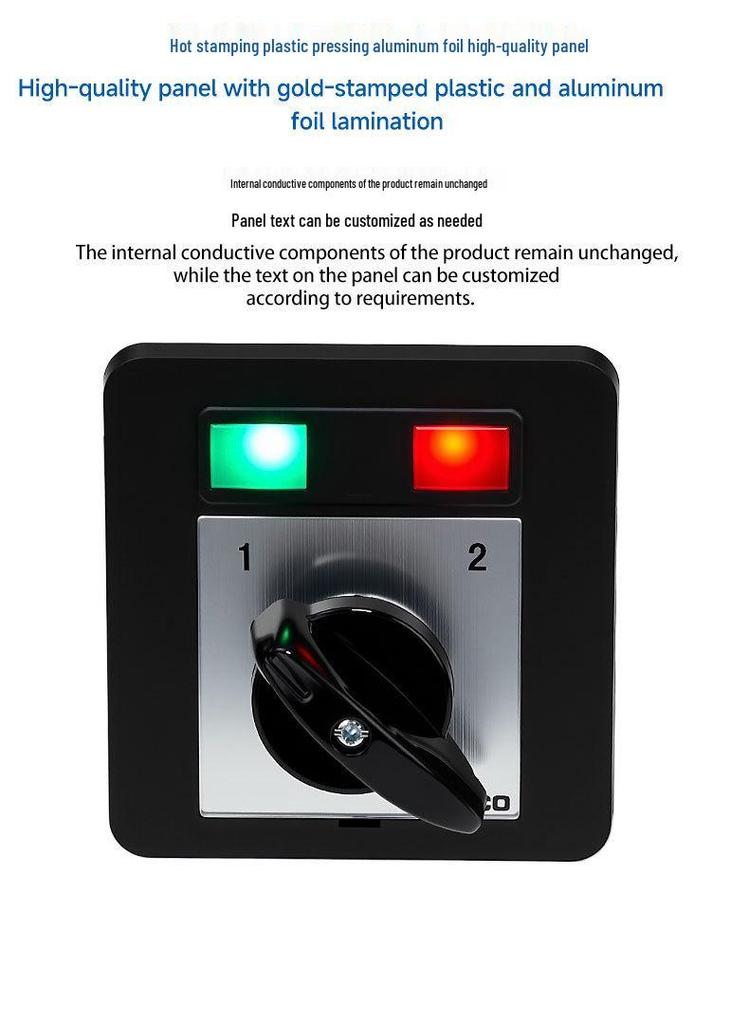 Zhuochao LW12-16/N33.3-72N2 Three-Section, Two-Speed Rotary Light Switch