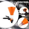 Car Oil Funnel Self Tightening Hands Free Professional Adjustable for Workshop Use Versatile Quick