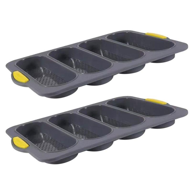 

2025 Trend Restaurant Bread Mould Silicone Baking Mold Grade Baguette Oven Tool Non-Stick Bake Tray Kitchen Bakeware Accessories