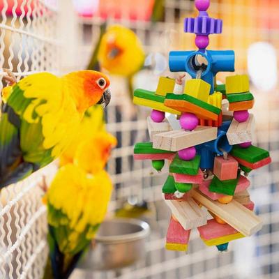 Bird Toys Parakeet Chewing Accessory Bird Chew Toys For African Grey Parrots Macaws Cockatoos For Small And Medium-Sized Cage