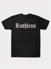 Unisex Gothic Style T-Shirt with Cool Pattern - Black Letter Print, Round Neck Short Sleeve, Edgy St