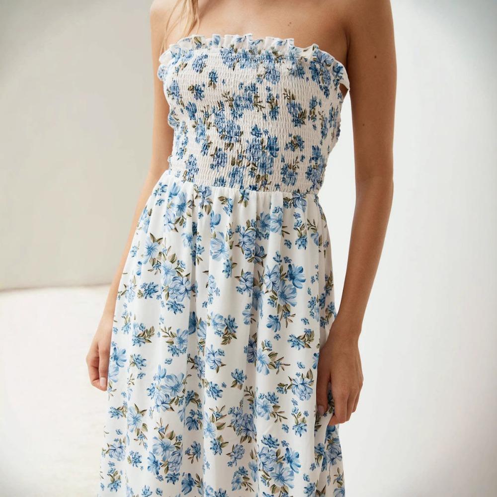 S-XL Women's Dresses Fashion Dresses New Dresses Seaside Holiday Beach Dress Backless Bustier Dresses