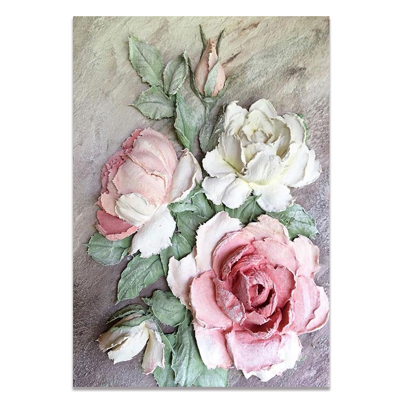 Retro Scandinavian Abstract Canvas Painting Wall Art Flower Posters and Prints Wall Pictures for Living Room Home Decoration