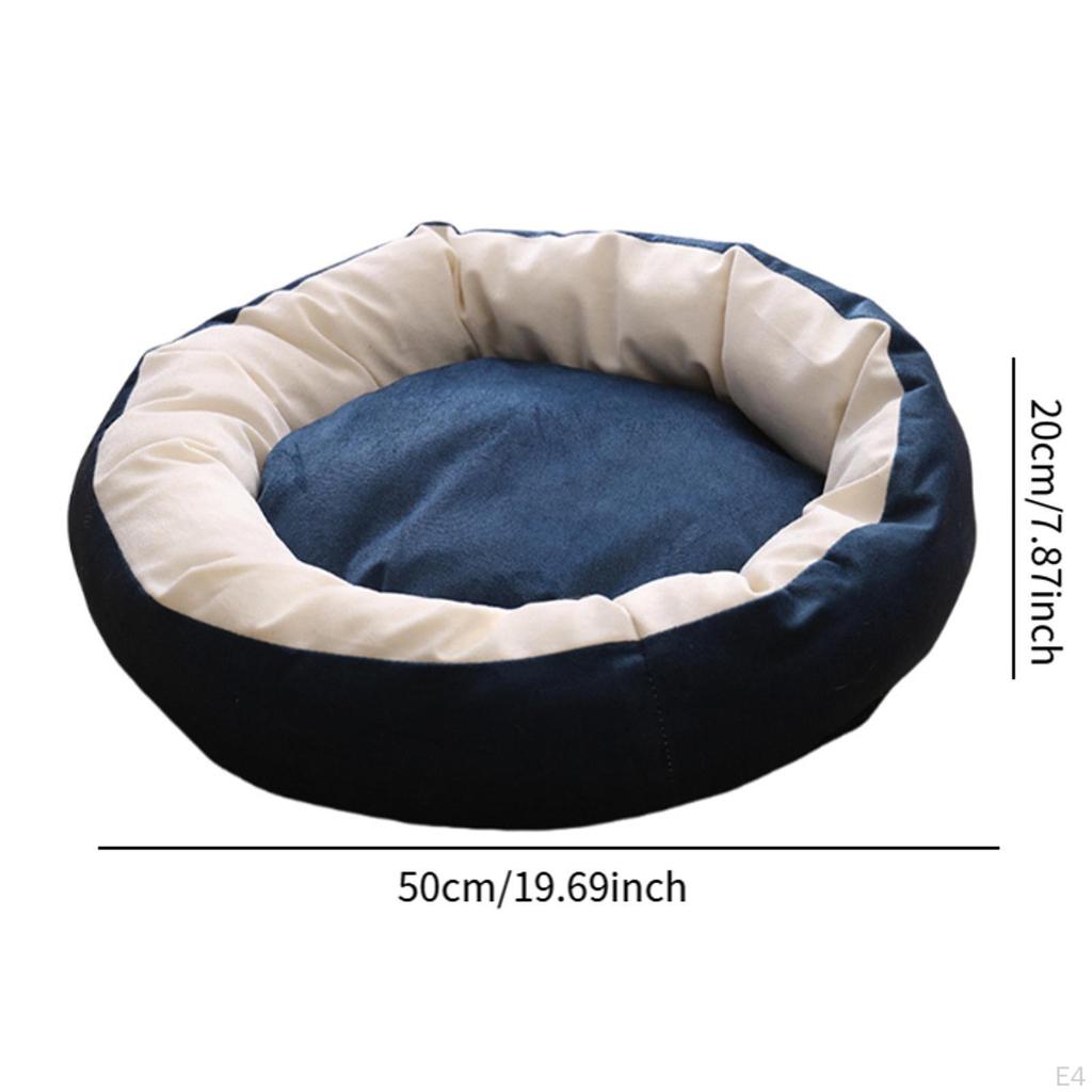 Cat Bed Dog Cushion Comfortable Cozy Indoor Kennel Washable Pet Sleeping Mat Donut for Kitten