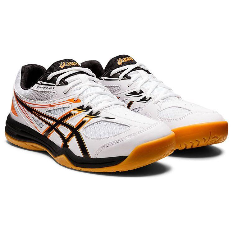 Asics Court Break 2 White Black Orange 1073A013-103