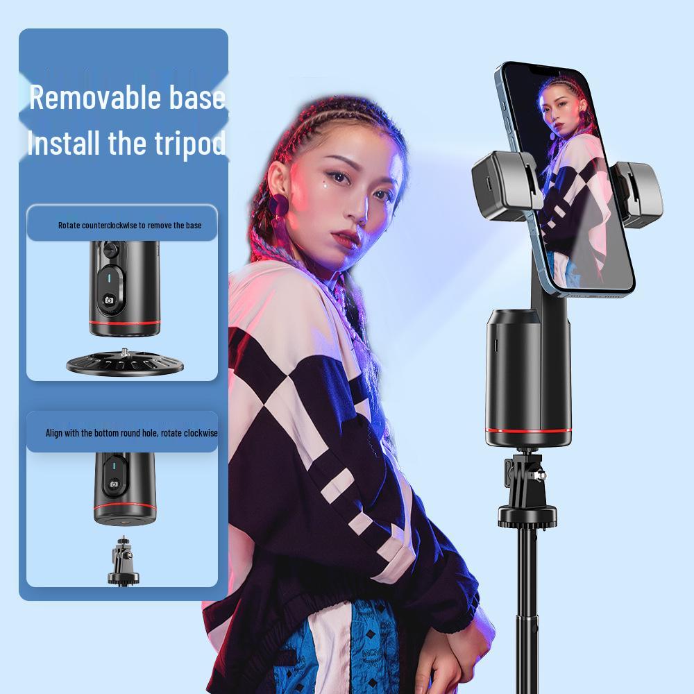 Q02 Automatic Face Tracking Gimbal with Fill Light & Bluetooth Remote for Live Streaming