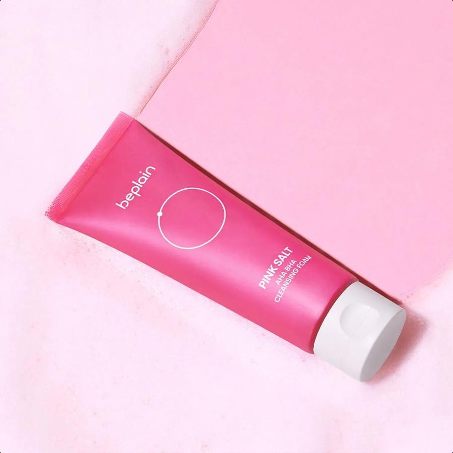 beplain Pink Salt AHA BHA Cleansing Foam AHA BHA  120ml