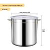 Olla grande de acero inoxidable Jiwanggu de 50 L