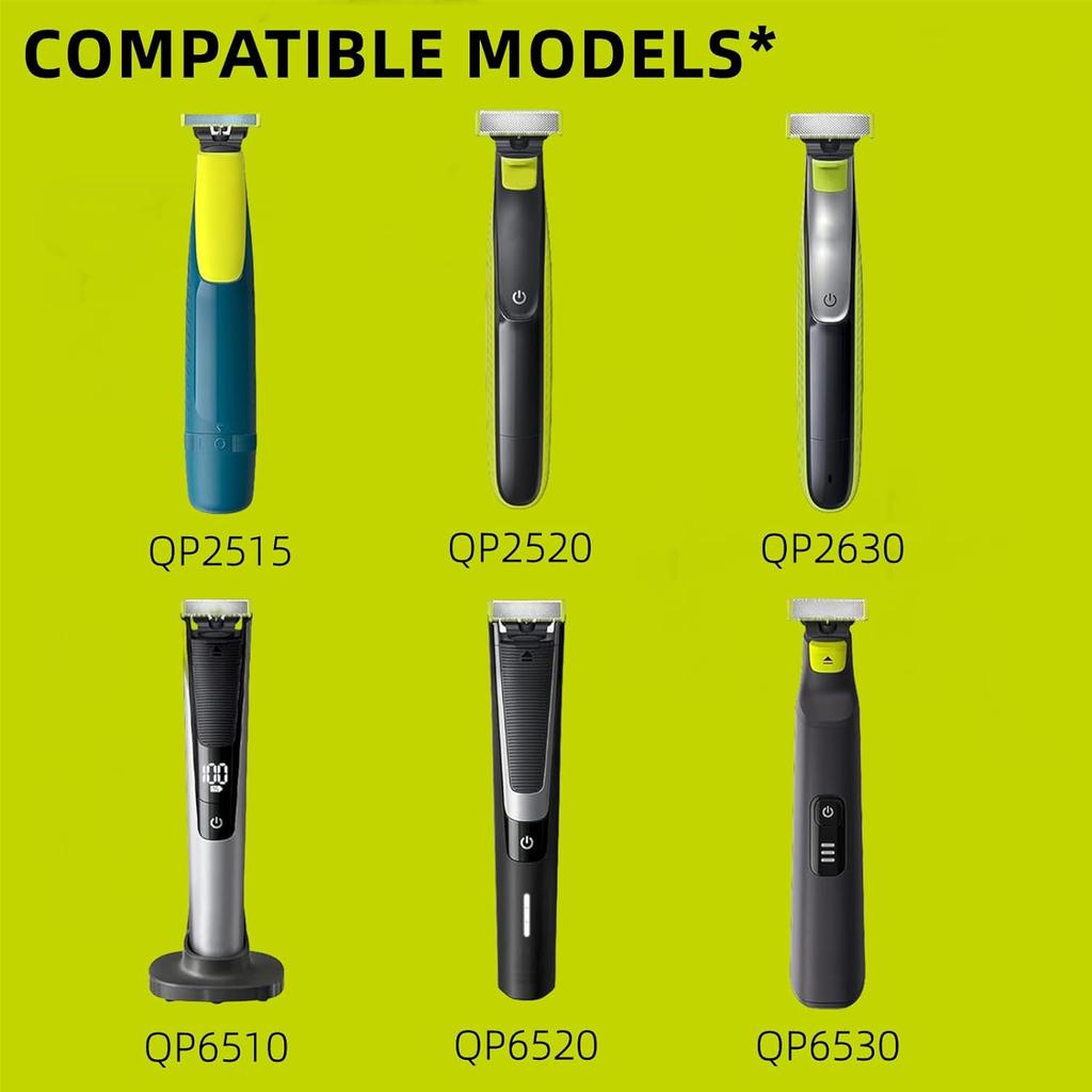 1/2/3/5/10 Pcs Replacement Blade for Philips One Blade Pro QP2520 QP2630 QP6510 QP6531 360° Rotatable Shaver Electric Beard Trimmer
