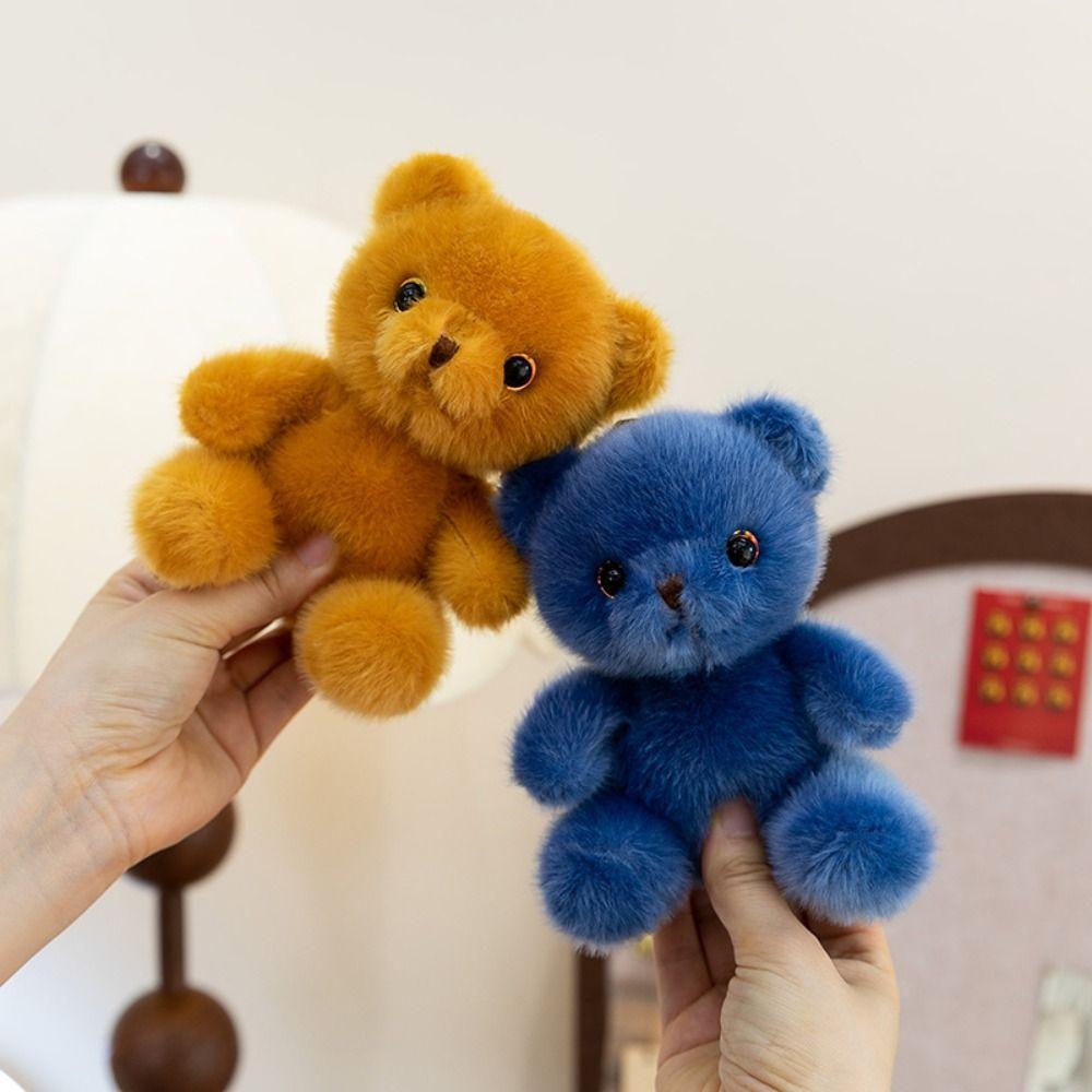 Plyšový medvěd Plyšové ozdoby PP bavlna Plyšová hračka medvěd Klíčenky Příslušenství