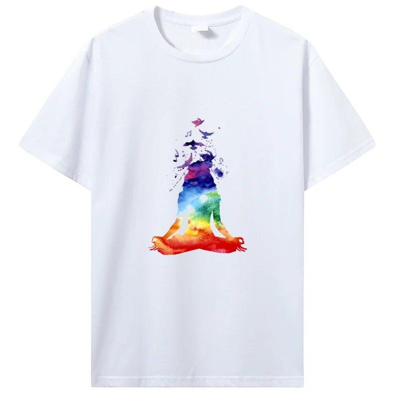 Rainbow Beautiful Mandala Tričko s grafickým potiskem Dámské Unisex Bavlněné tričko Cool Ležérní Tričko s krátkým rukávem Trička Topy Streetwear