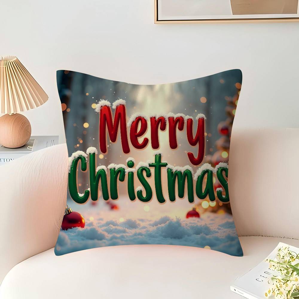 Merry Chrismas Cushion Cover Decorative Pillow Sofa Home Decor Case Pillow Cases