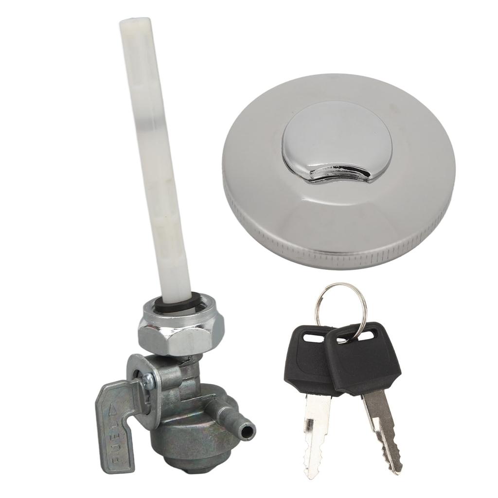 Gas Fuel Tank Cap with Key,Good Sealing,Safety,Convenient and Durable Metal and ABS,Easy Installation for Z50 Monkey Bike Z50R Z50J