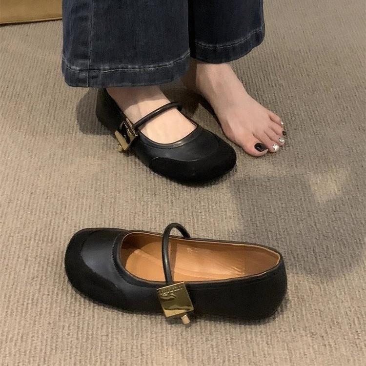 Cross Strap Tabi Flat Shoes Women Casual Fashion Design Mary Jane Shoes Slip-on Split Toe Ballet Shoes Spring Elegant Loafers