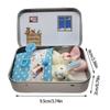 Conejito Diminuto de Bolsillo en una Caja de Lata Muñeco Relleno Juguete de Peluche Conejito de Pascua Regalo para Niños,hw