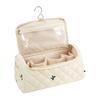 Large-Capacity Quilted Cosmetics And Hair Dryer Storage Bag