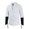 Medieval Gothic Unisex Long Sleeve Solid Color Shirt